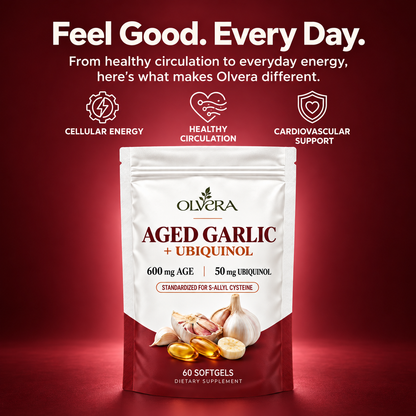 Olvera Aged Odorless Garlic with CoQ10