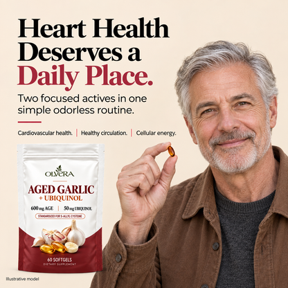Olvera Aged Odorless Garlic with CoQ10