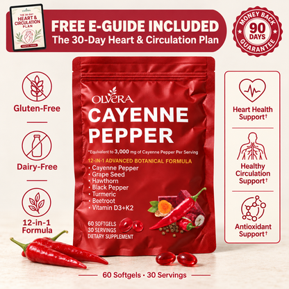 Olvera Cayenne Pepper 12-IN-1 Botanical Formula