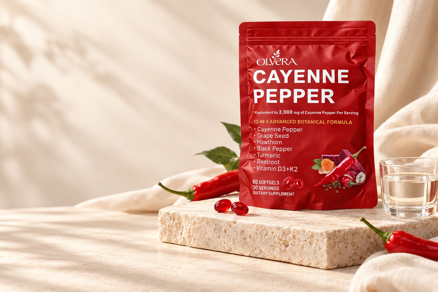 Olvera Cayenne Pepper 90-day money-back guarantee